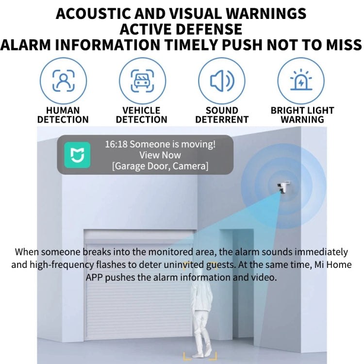 Xiaomi CW500 Dual Camera 8MP Outdoor IP66 Waterproof Support AI Detection Two-Way Voice WiFi Camera, US Plug Xiaomi CW500 Dual Camera 8MP Outdoor IP66 Waterproof Support AI Detection Two-Way Voice WiFi Camera, US Plug